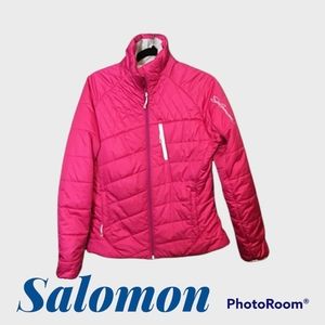 Salomon hot pink winter jacket